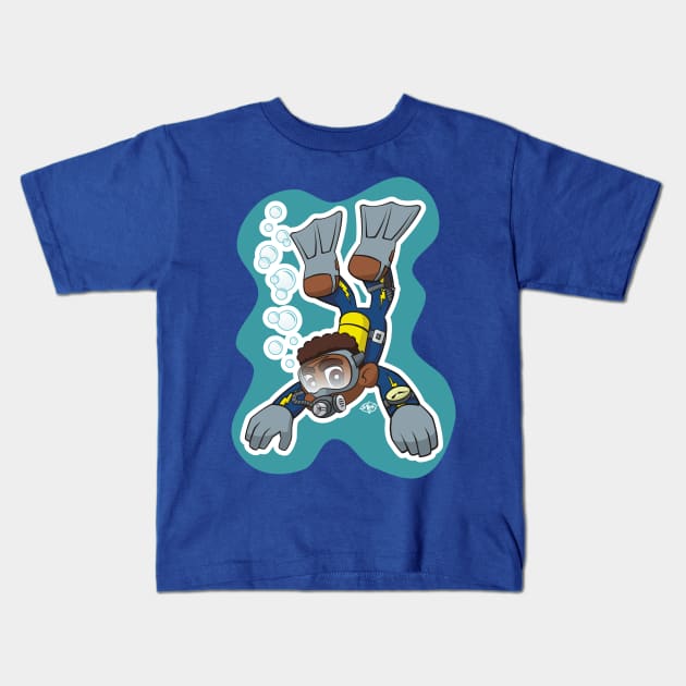 Little Diver Kids T-Shirt by MBK